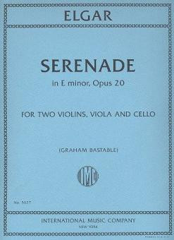 Serenade e Minor op.20&nbsp;&nbsp;for 2 violins, viola and cello&nbsp;&nbsp;score and parts