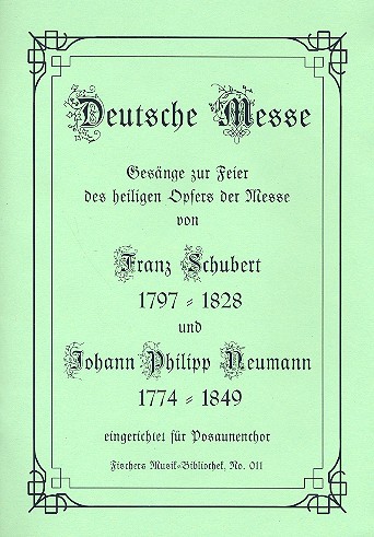 Deutsche Messe für Posaunenchor  (mit Text)  Spielpartitur