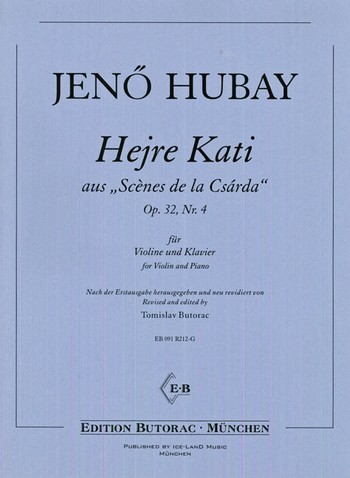 Hejre Kati op.32,4  für Violine und Klavier  
