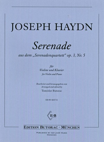 Serenade op.3,5&nbsp;&nbsp;für Violine und Klavier&nbsp;&nbsp;