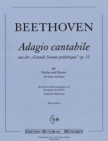 Adagio cantabile aus op.13  für Violine und Klavier  