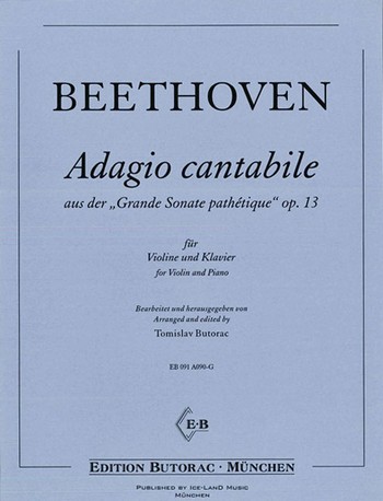 Adagio cantabile aus op.13&nbsp;&nbsp;für Violine und Klavier&nbsp;&nbsp;