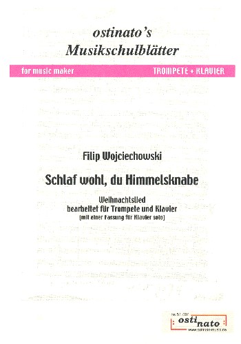 Schlaf wohl du Himmelsknabe du:  für Trompete und Klavier  