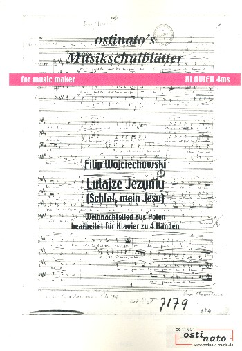 Lulajze Jezuniu (Schlaf, mein Jesu)  für Klavier zu 4 Händen  Spielpartitur