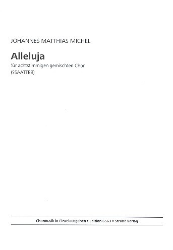 Alleluja für gem Chor (SSAATTBB)  a cappella  Partitur
