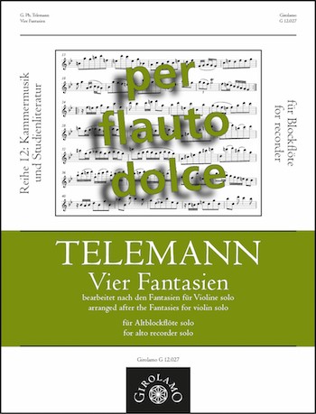 Vier Fantasien  für Altblockflöte  