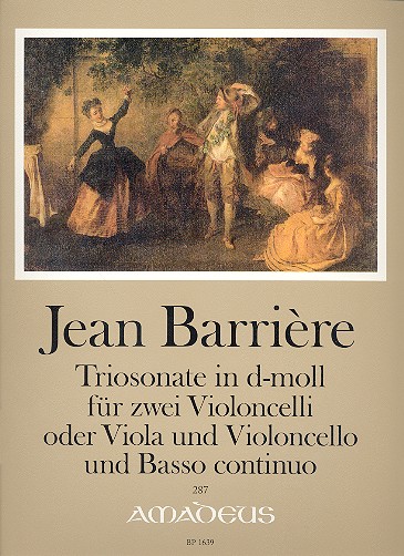 Triosonate d-Moll op.2,2  für 2 Violoncelli (Viola und Violoncello) und BC  Partitur und Stimmen