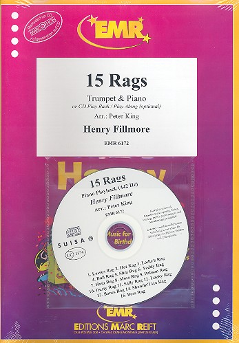 15 Rags (+CD) for trumpet and piano    