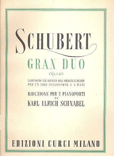 Gran Duo op.140 per 2 pianoforti&nbsp;&nbsp;&nbsp;&nbsp;