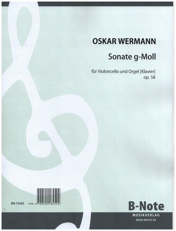 Sonate g-Moll op.58 für Violoncello  und Orgel  