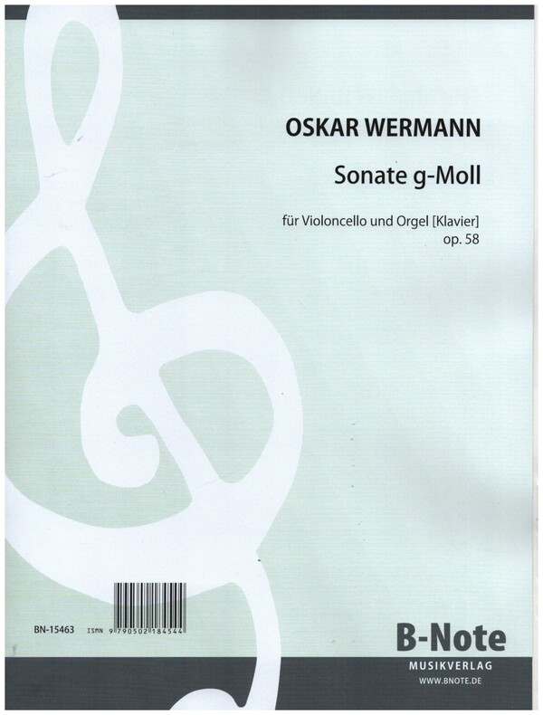 Sonate g-Moll op.58 für Violoncello&nbsp;&nbsp;und Orgel&nbsp;&nbsp;