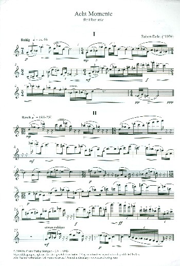 8 Momente für Flöte solo&nbsp;&nbsp;&nbsp;&nbsp;