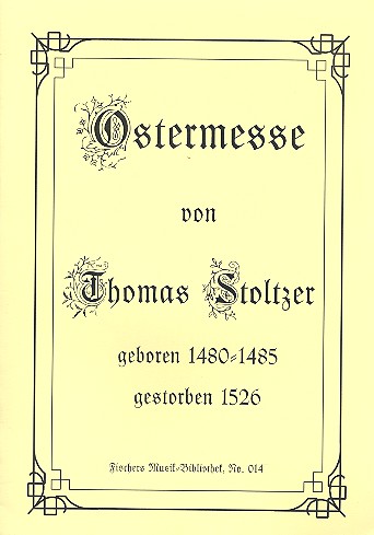 Ostermesse für gem Chor a cappella&nbsp;&nbsp;Partitur&nbsp;&nbsp;