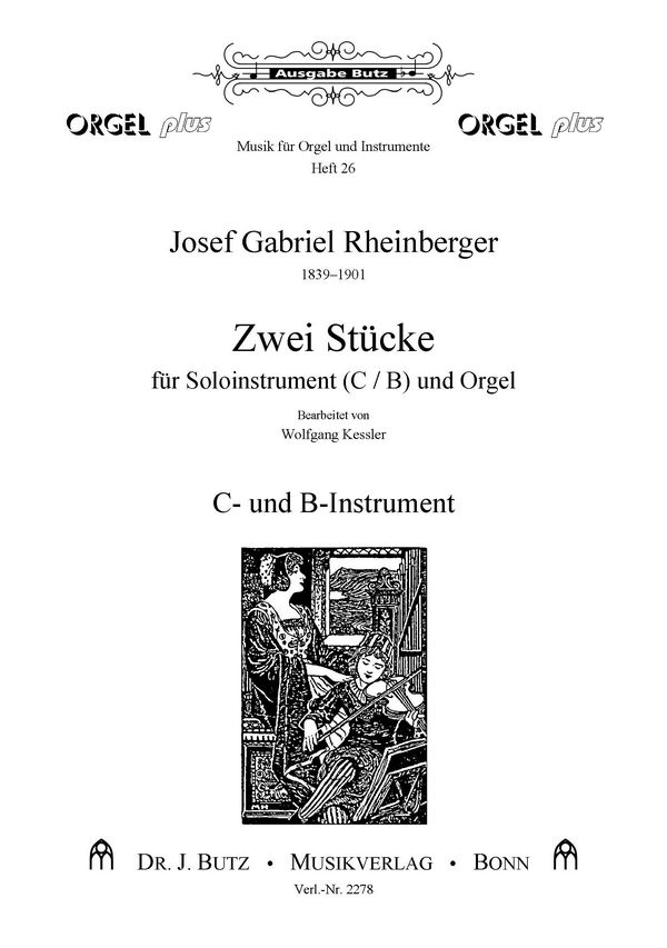 2 Stücke  für Soloinstrument in C oder B und Orgel  