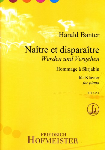 Naitre et disparaitre  für Klavier  