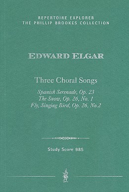 3 Choral Songs für Chor (gem Chor/Frauenchor)  und Instrumente (Orchester)  Studienpartitur (en)