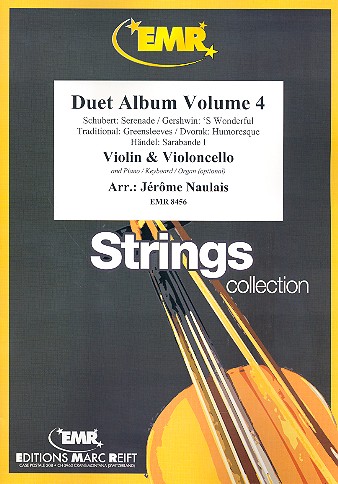 Duet Album vol.4 for violin and violoncello&nbsp;&nbsp;(piano/keyboard/organ ad lib)&nbsp;&nbsp;2 scores