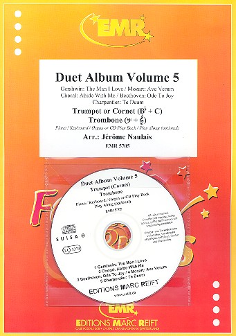 Duet Album vol.5 (+CD) for trumpet (cornet)&nbsp;&nbsp;and trombone (piano/keyboard/organ ad lib)&nbsp;&nbsp;2 scores