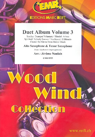 Duet Album vol.3 for 2 saxophones (AT)&nbsp;&nbsp;(piano/keyboard/organ ad lib)&nbsp;&nbsp;2 scores