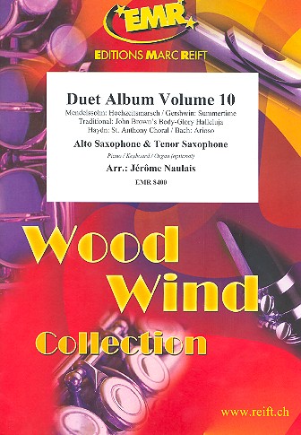 Duet Album vol.10 for 2 saxophones (AT)&nbsp;&nbsp;(piano/keyboard/organ ad lib)&nbsp;&nbsp;2 scores