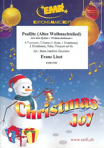 Psallite für 4 Trompeten, 2 Hörner (Hrn, Pos)&nbsp;&nbsp;2 Posaunen und Tuba (Pauken ad lib)&nbsp;&nbsp;Partitur und Stimmen