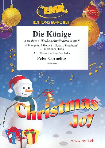 Die Könige für 4 Trompeten, 2 Hörner  (Hrn, Pos), 2 Posaunen und Tuba  Partitur und Stimmen