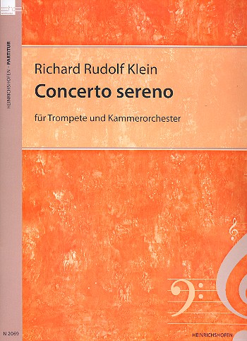 Concerto sereno für Trompete  und Kammerorchester  Partitur