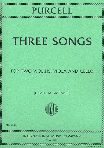3 Songs  for 2 violins, viola and cello  score and parts