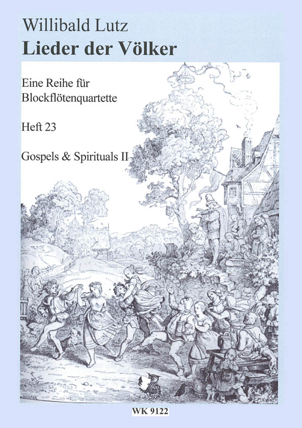 Lieder der Völker Band 23  - USA&nbsp;&nbsp;für 4 Blockflöten&nbsp;&nbsp;Partitur