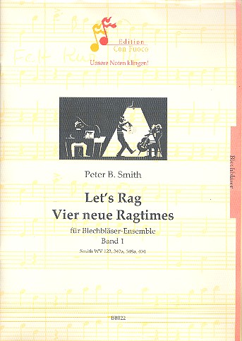 Let's rag Band 1  für 5 Blechbläser (Ensemble)  Partitur und Stimmen (1-1-1-1-1)
