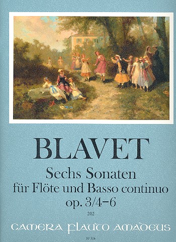 6 Sonaten op.3/4,6  für Flöte und Bc  