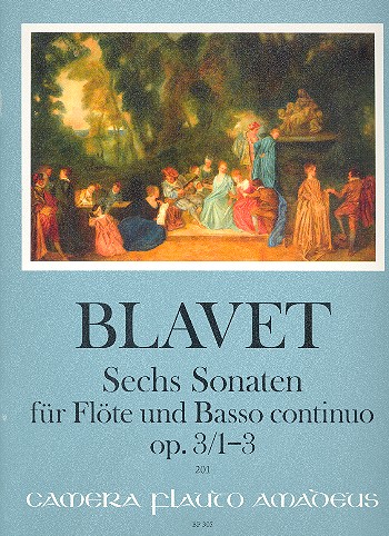 6 Sonaten op.3/1-3  für Flöte und Bc  