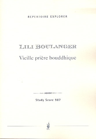 Vieille prière bouddhique pour ténor, choers  et orchestre  Studienpartitur