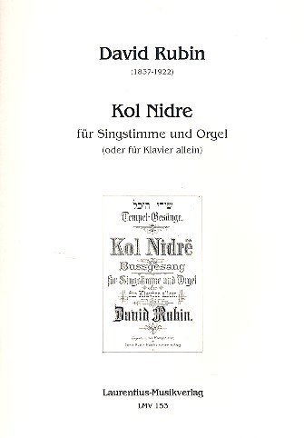 Kol nidre für Gesang und Orgel  (Klavier solo)  