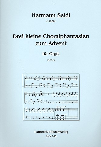 3 kleine Choralfantasien zum Advent  für Orgel  