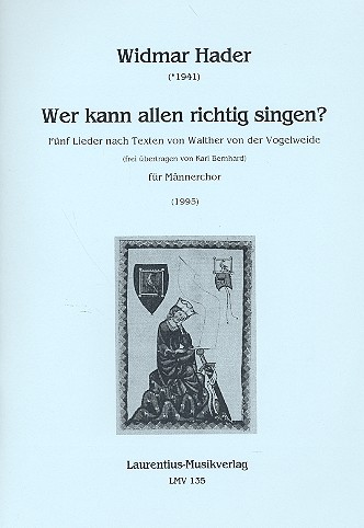 Wer kann allen richtig singen  für Männerchor a cappella  Partitur