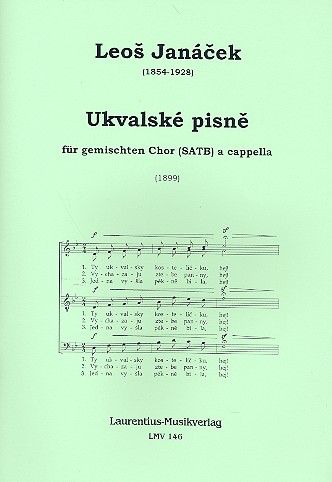Ukvalské pisne für gem Chor a  cappella  Partitur (tschech)  