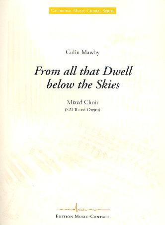 From all that below the Skies  für gem Chor und Orgel  Partitur