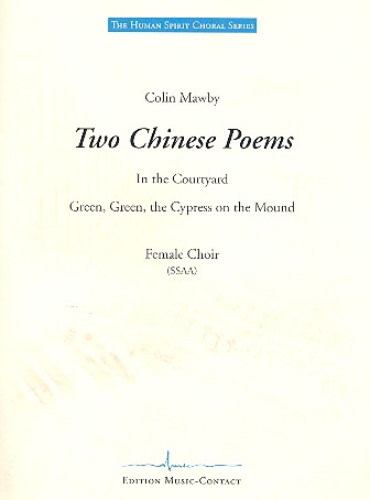 2 Chinese Poems für Frauenchor  a cappella  Partitur (en)