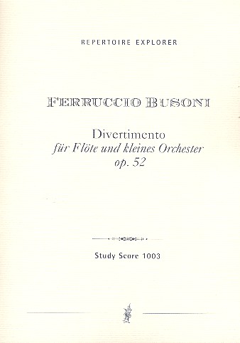 Divertimento op.52 für Flöte und  kleines Orchester  Studienpartitur