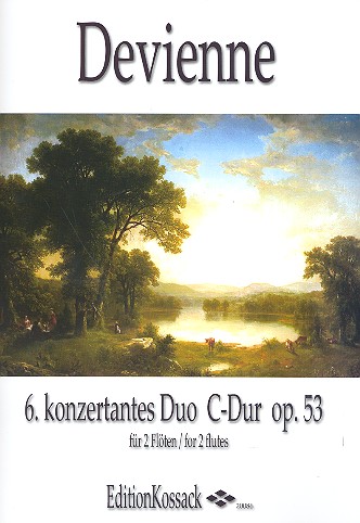 Konzertantes Duo Nr.6 C-Dur op.53  für 2 Flöten  Partitur und Stimmen