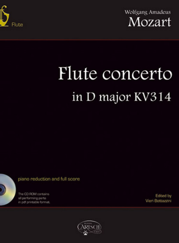 Flute Concerto d major KV314 (+CD-ROM)&nbsp;&nbsp;flute and piano reduction and&nbsp;&nbsp;full score