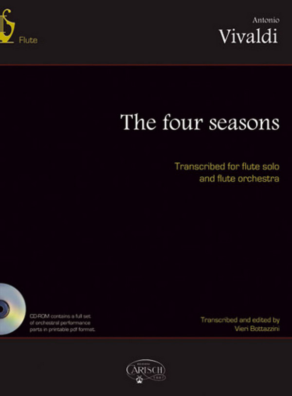 The Four Seasons (+CD-Rom)&nbsp;&nbsp;for flute solo and flute orchestra&nbsp;&nbsp;score