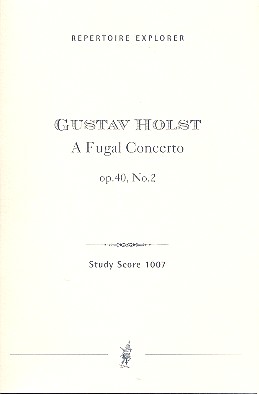 A Fugal Concerto op.40,2 für Flöte und  Oboe (2Vl) und Streichorchester  Studienpartitur (1923)