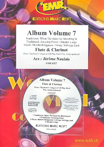 Album vol.7 (+CD) for flute and clarinet&nbsp;&nbsp;(piano/keyboard/organ ad lib)&nbsp;&nbsp;2 scores