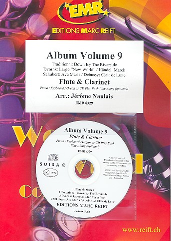 Album vol.9 (+CD) for flute and clarinet&nbsp;&nbsp;(piano/keyboard/organ ad lib)&nbsp;&nbsp;2 scores