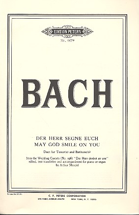 Der Herr segne euch&nbsp;&nbsp;für Tenor, Bariton und Orgel&nbsp;&nbsp;