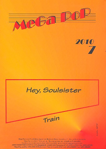 Hey Soulsister: für Klavier (Gesang/Gitarre)&nbsp;&nbsp;(en)&nbsp;&nbsp;