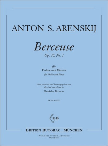 Berceuse op.30,3  für Violine und Klavier  