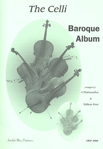 Baroque Album für 4 Violoncelli  Partitur und Stimmen  